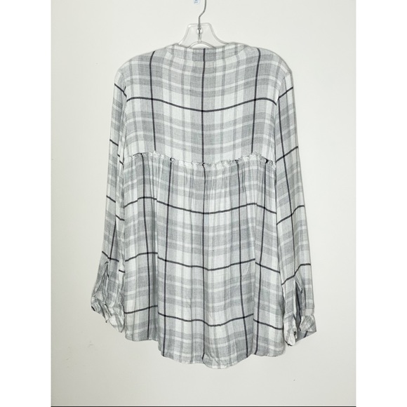 CLOTH & STONE PLAID SWING TUNIC - Picture 4 of 6